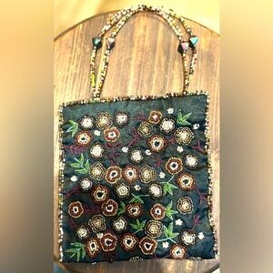 Mini-Bag Christian Livingston Beaded Clutch Purse Special Occasion Like New!